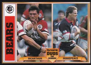 1994 Dynamic Rugby League Series 1 - Dynamic Duos #DD11 John McArthur / Craig Makepeace Front